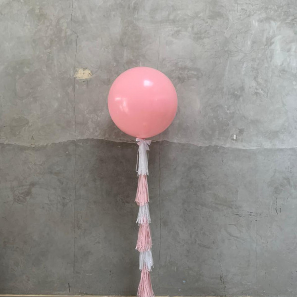 3 Feet Helium Balloon Plain with Full Tassel