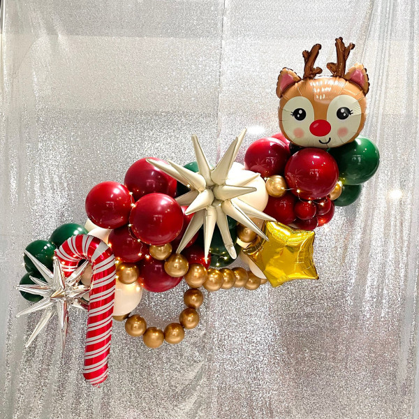 Xmas - Enchanted Reindeer Balloon Garland