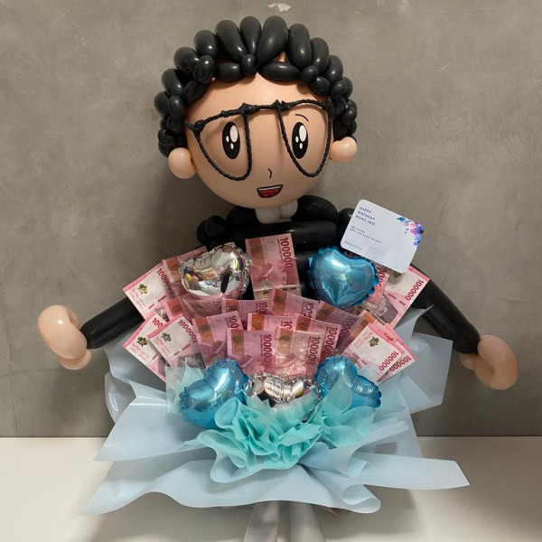 Money Handbouquet with Character