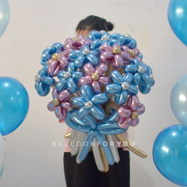 Flower Balloon Chrome XL