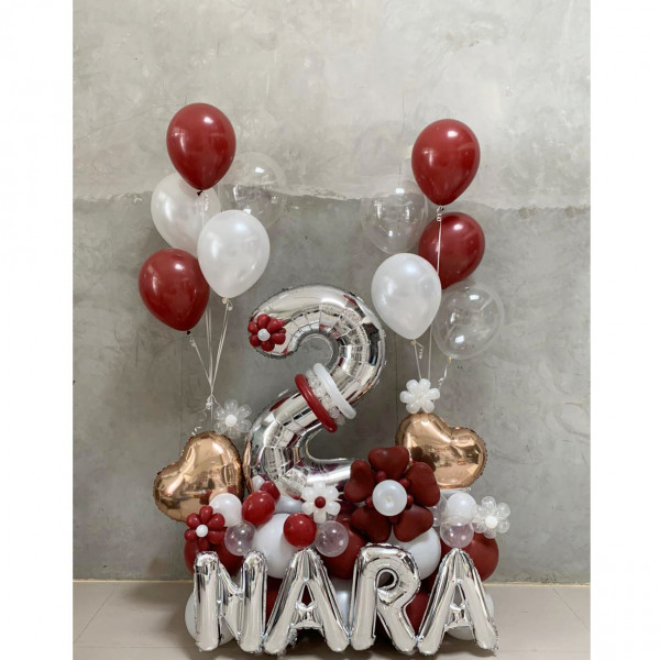 Configuration Flower with Bouquet Helium 