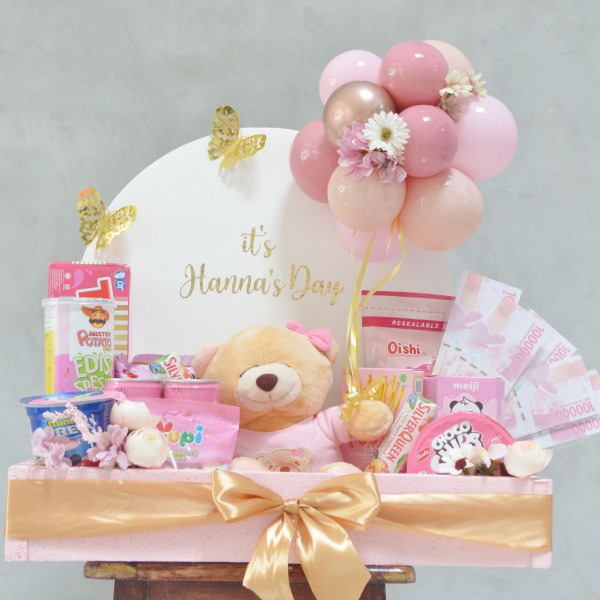 Box of Happiness - hot air balloon with doll