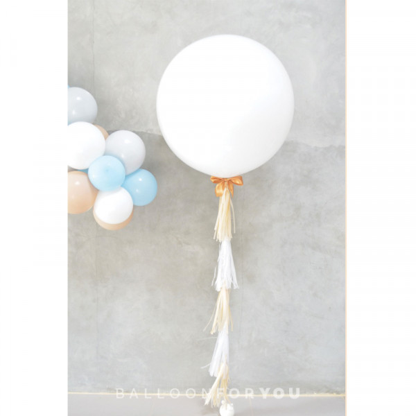 3 Feet Helium Balloon Plain with Full Tassel