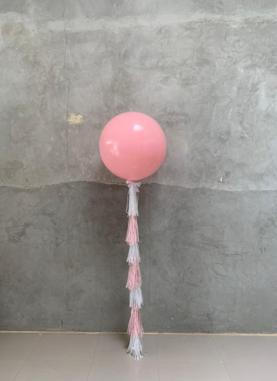 3 Feet Helium Balloon Plain with Full Tassel