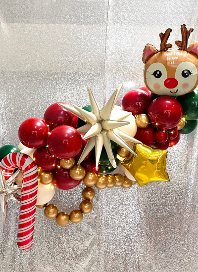 Xmas - Enchanted Reindeer Balloon Garland