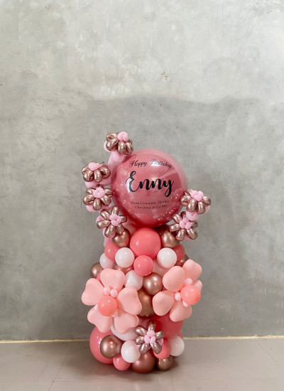 Floral Balloon Stand 