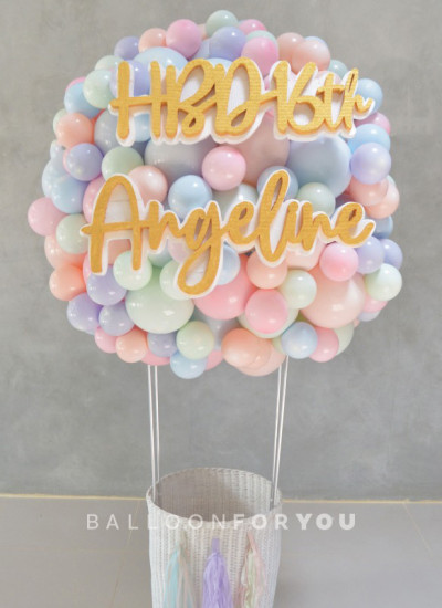 Giant Hot Air Balloon Cotton Candy