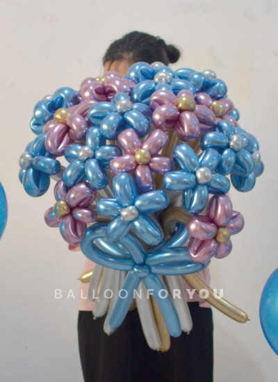 Flower Balloon Chrome XL
