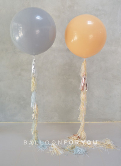 3 Feet Helium Balloon Plain Extra Long Tassel