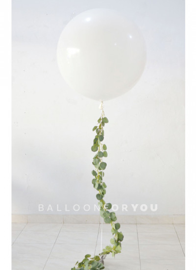 3 Feet Helium Balloon Plain with Leaf