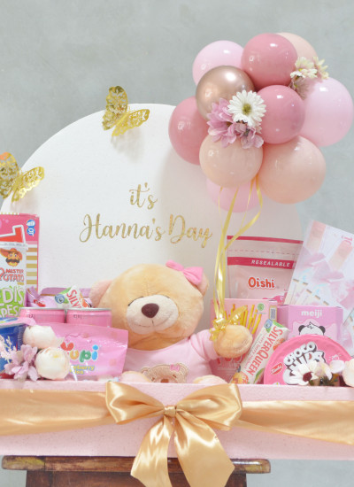 Box of Happiness - hot air balloon with doll