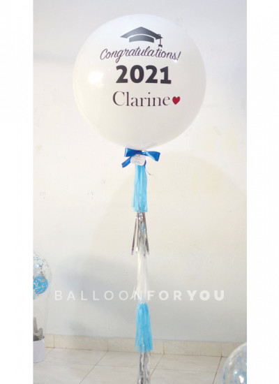 3 Feet Helium Balloon Custom Full Tassel