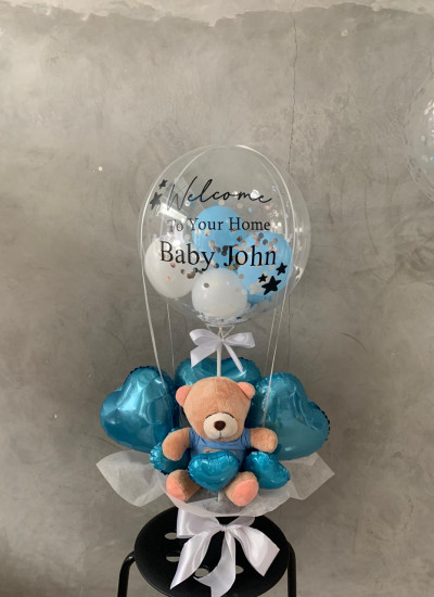 Hot Air Balloon with Baby Bear