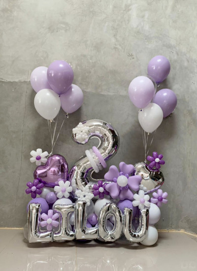 Configuration Flower with Bouquet Helium 