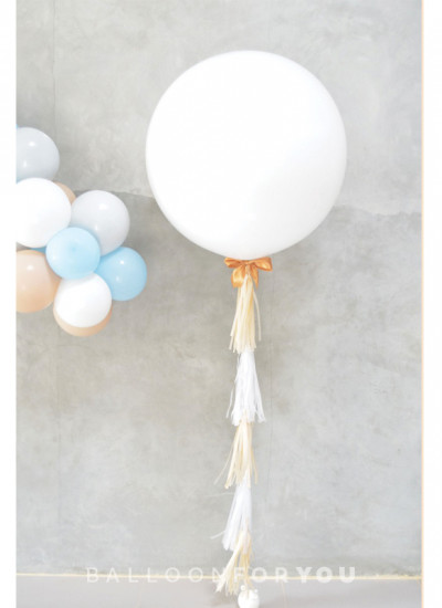 3 Feet Helium Balloon Plain with Full Tassel