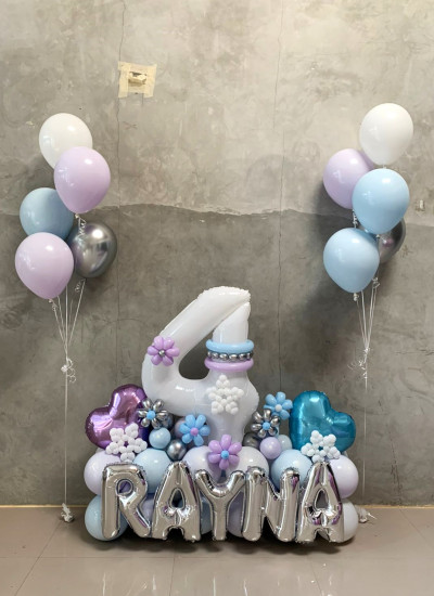 Configuration Flower with Bouquet Helium 