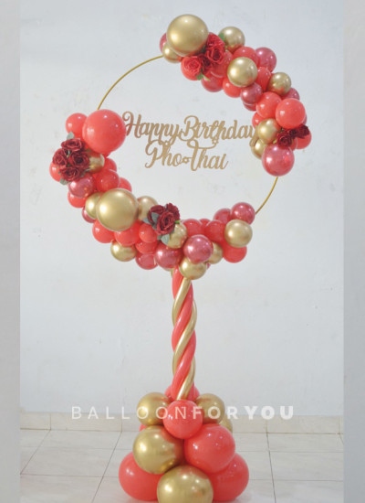 Standing Hoop - Signage + Flower